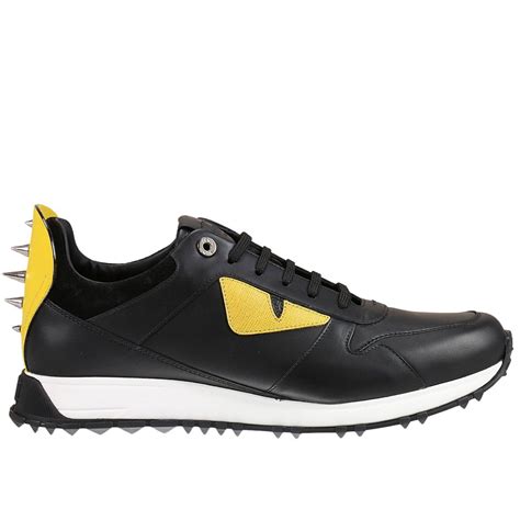 all black fendi sneakers|fendi monster black sneakers men.